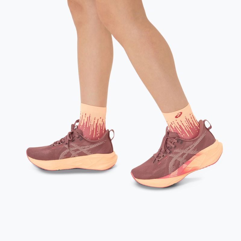 Skarpety ASICS Performance Run Quarter bright orange/black 7