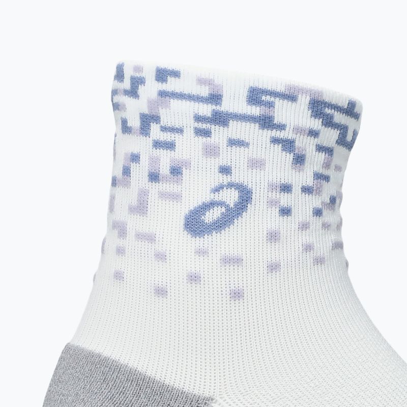 Ponožky ASICS Performance Run Quarter brilliant white/lilac hint/bluebell 3