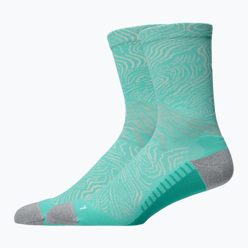 Ponožky ASICS Fujitrail Graphic Crew aurora green/light dust 2