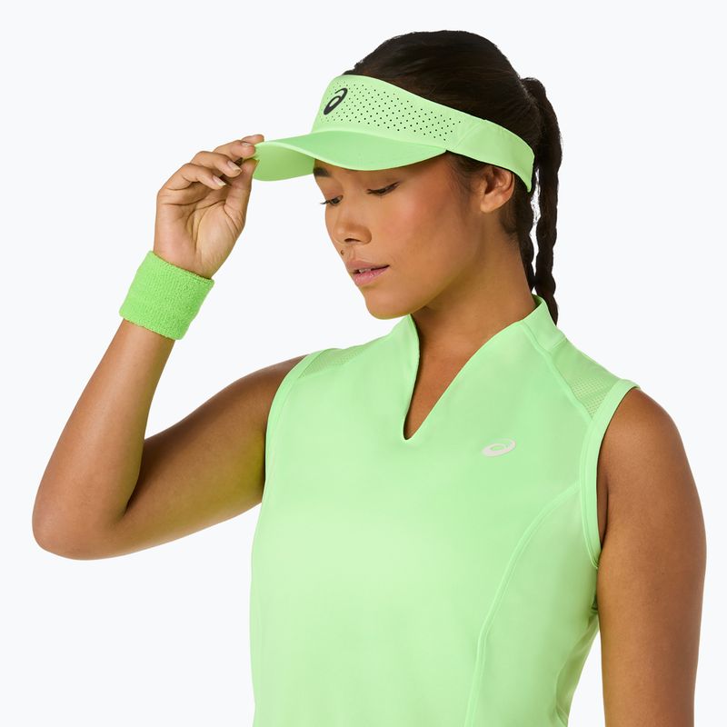 Tenisový kšilt ASICS Performance Visor illuminate green 4