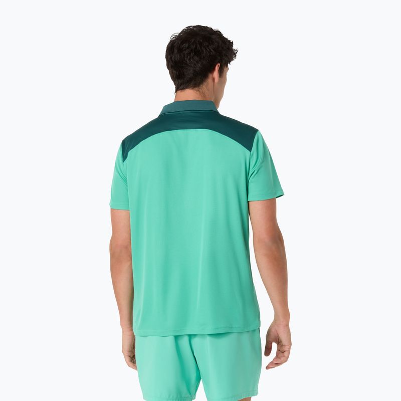 Pánské polo tričko ASICS Court Polo Aurora Green 3