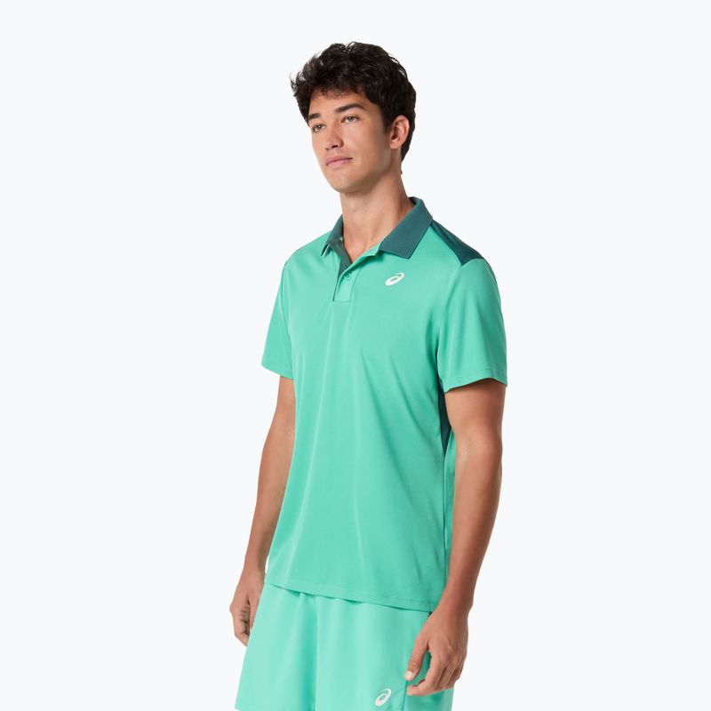 Pánské polo tričko ASICS Court Polo Aurora Green 4