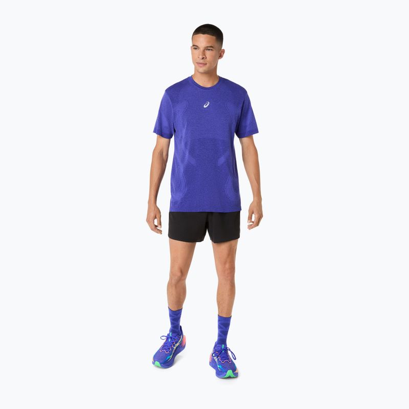 Pánské běžecké triko Longsleeve ASICS Road Seamless LS cobalt burst/eggplant 2