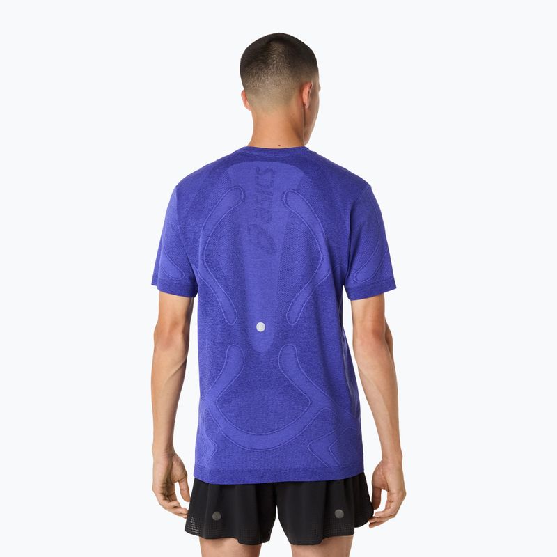 Pánské běžecké triko Longsleeve ASICS Road Seamless LS cobalt burst/eggplant 3
