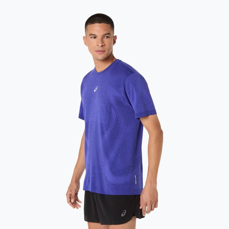 Pánské běžecké triko Longsleeve ASICS Road Seamless LS cobalt burst/eggplant 4