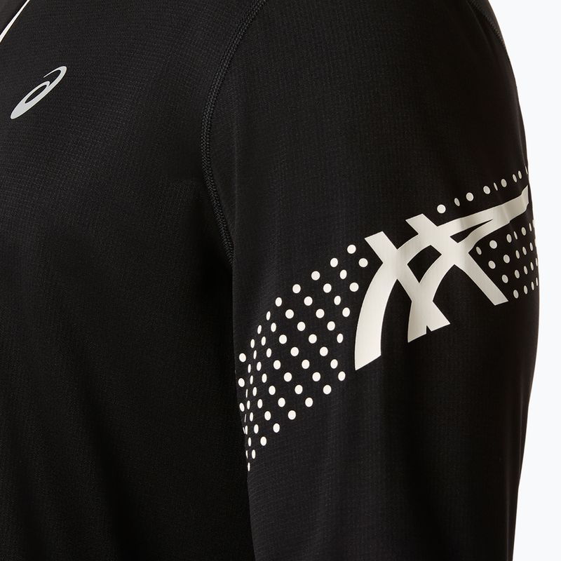 Pánské běžecké tričko Longsleeve Asics Icon LS 1/2 Zip performance black/cream 6