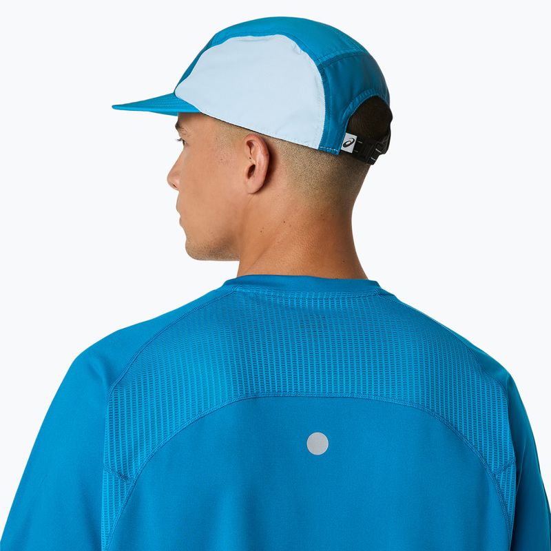 Pánské běžecké tričko ASICS Road Fade SS Aegean Blue/Yamabuki 6