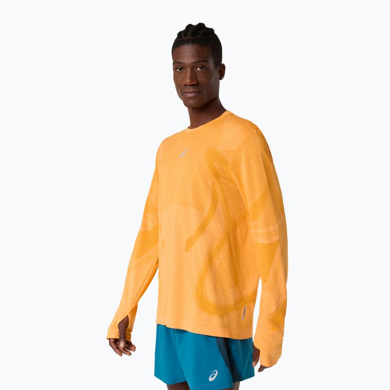 Pánské běžecké triko Longsleeve ASICS Road Seamless LS yamabuki yellow 4
