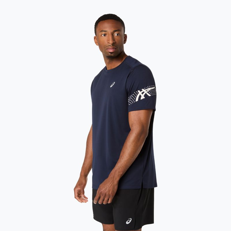 Pánské běžecké tričko ASICS Icon SS midnight/cream 4