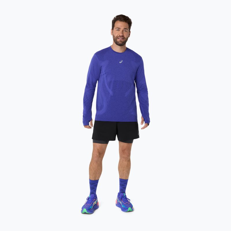 Pánské běžecké tričko Longsleeve ASICS Road Seamless LS Cobalt Burst/Eggplant 2