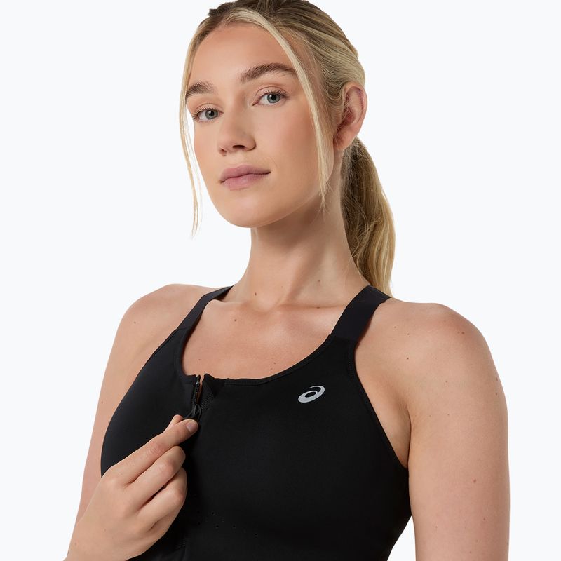 Sportovní podprsenka ASICS Road Combination Zip performance black 5