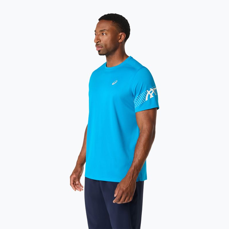 Pánské běžecké tričko ASICS Icon SS aegean blue/cream 4