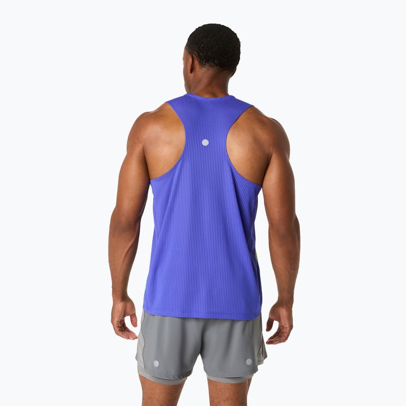 Pánské běžecké tílko ASICS Road Fade Singlet cobalt burst/illuminate green 3