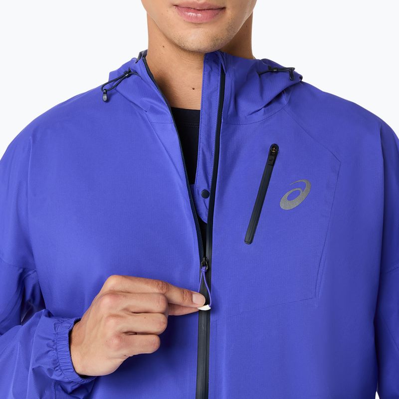 Pánská běžecká bunda ASICS Fujitrail Elite Waterproof cobalt burst/midnight 8