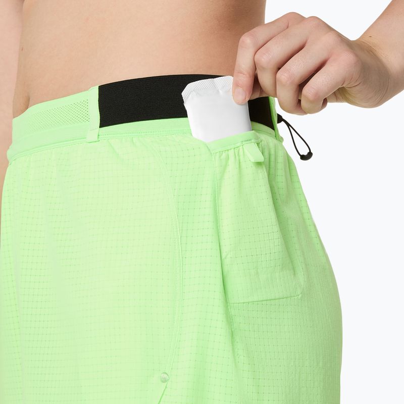 Dámské běžecké šortky ASICS Metarun Split illuminate green 9