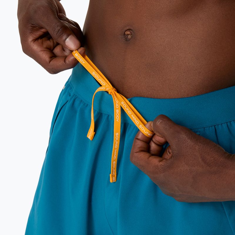 Pánské běžecké šortky ASICS Road 2N1 5IN tranquil teal/dark teal/yamabuki 7