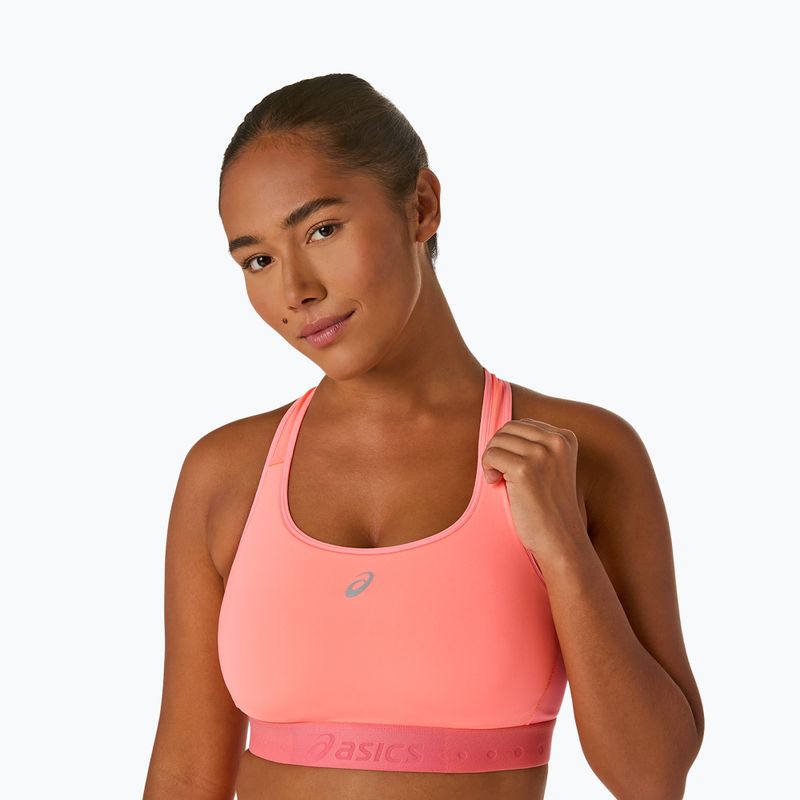 Tréninková podprsenka ASICS Road Compression sun coral 5