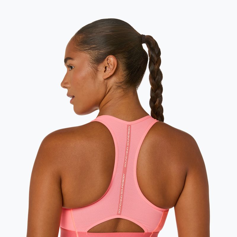 Tréninková podprsenka ASICS Road Compression sun coral 6