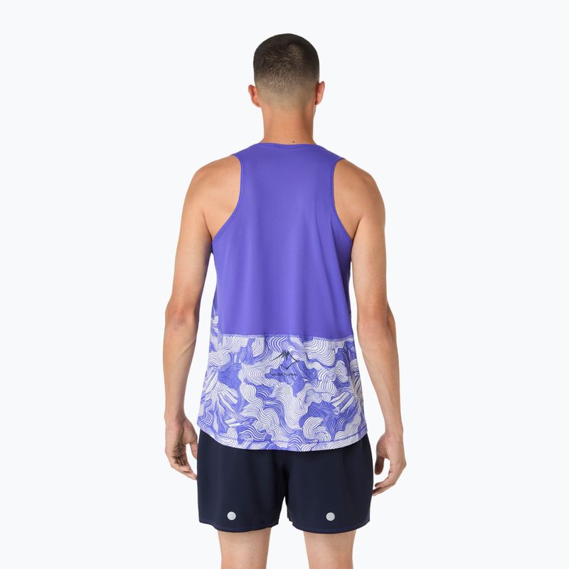 Pánské běžecké tričko ASICS Fujitrail Singlet cobalt burst/cream 3