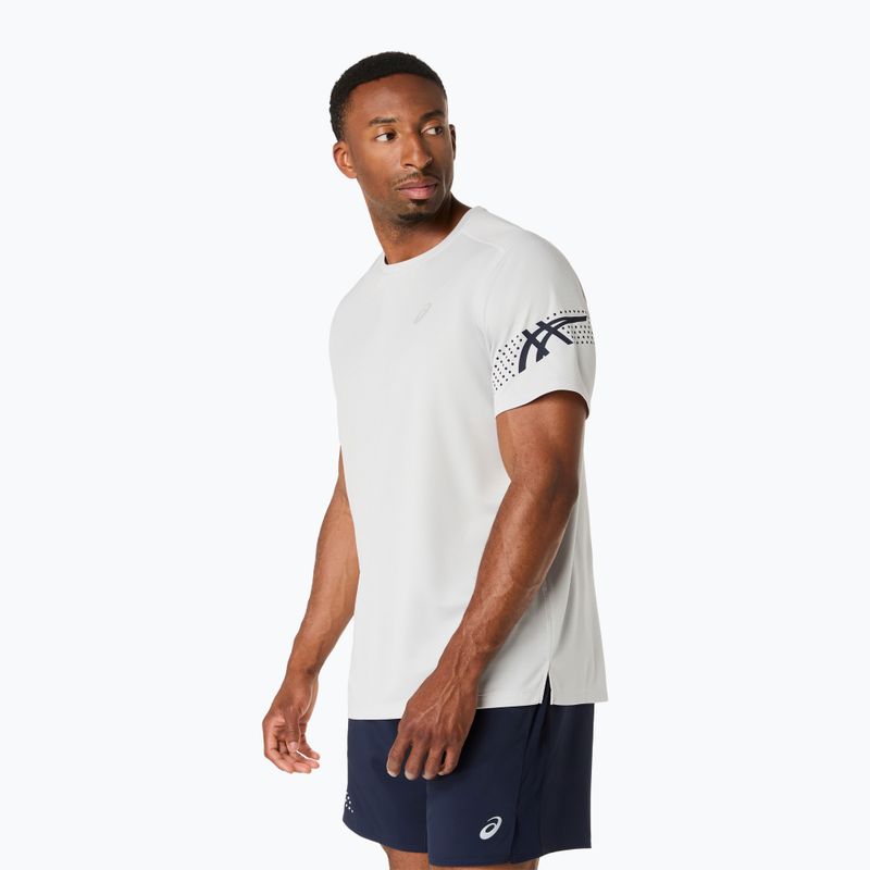 Pánské běžecké tričko ASICS Icon SS cloud grey/midnight 4