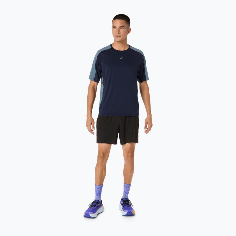 Pánské běžecké tričko ASICS Fujitrail Elite SS Top midnight/ironclad 2