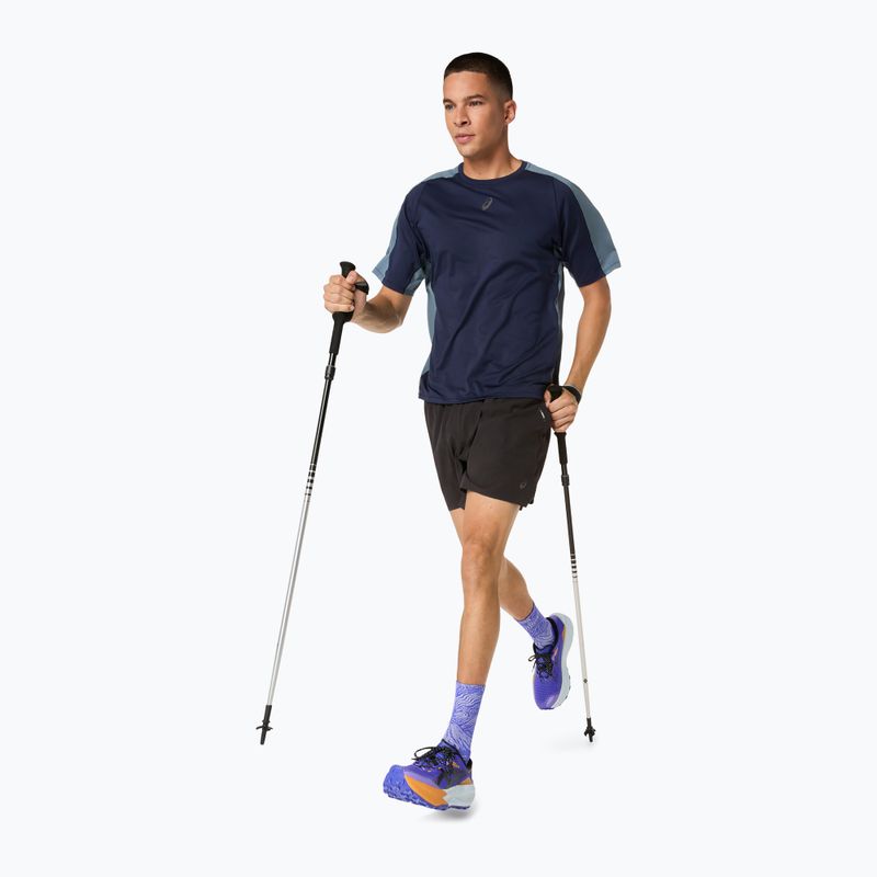 Pánské běžecké tričko ASICS Fujitrail Elite SS Top midnight/ironclad 11