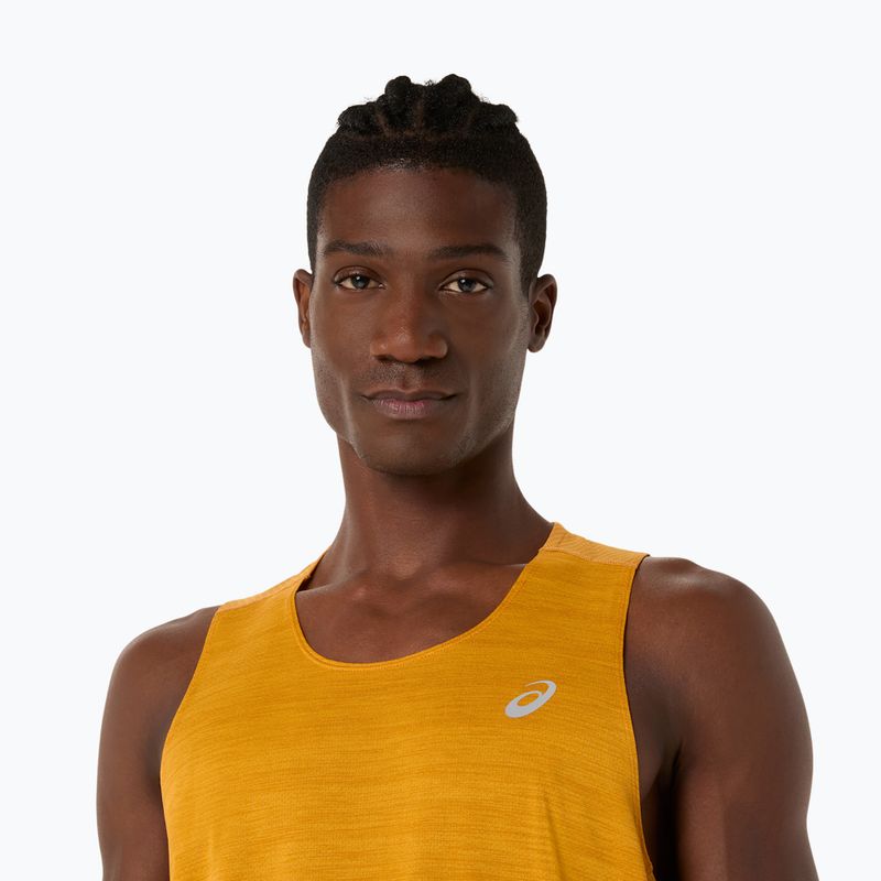 Pánské běžecké tílko ASICS Road Singlet yellow 5