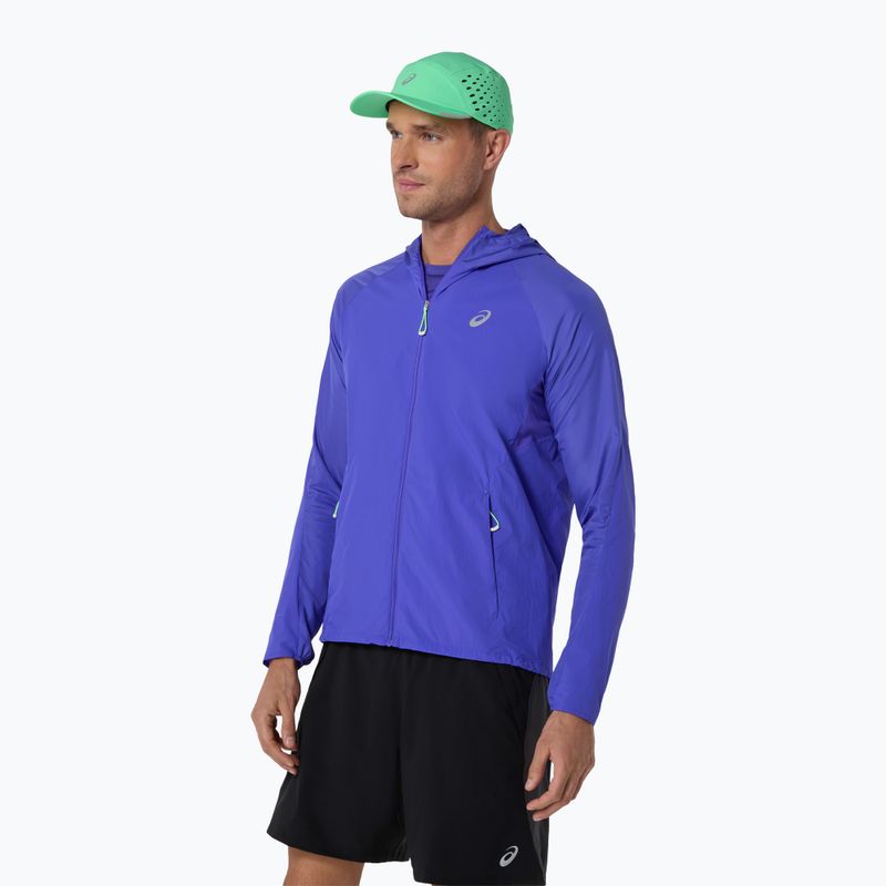 Pánské běžecké tílko ASICS Road All Over Print Singlet cobalt burst/illuminate green 4