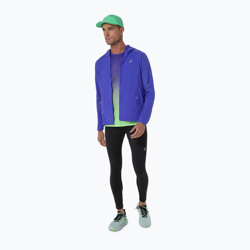 Pánské běžecké tílko ASICS Road All Over Print Singlet cobalt burst/illuminate green 15