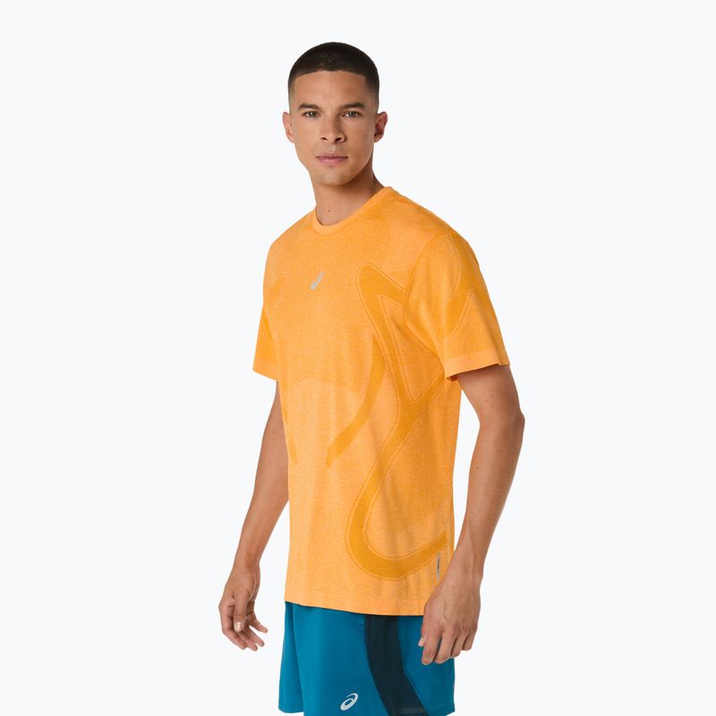 Pánské běžecké triko Longsleeve ASICS Road Seamless LS golden yellow 4