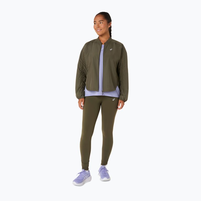 Dámské běžecké legíny ASICS Nagino Run Adjustable Tight dark olive 2
