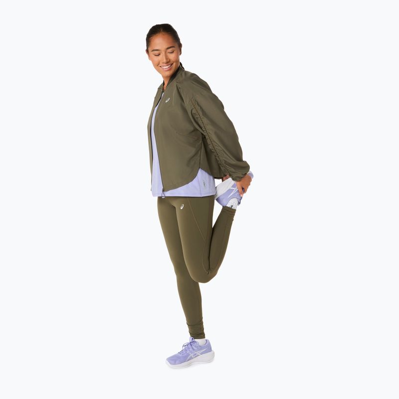 Dámské běžecké legíny ASICS Nagino Run Adjustable Tight dark olive 10