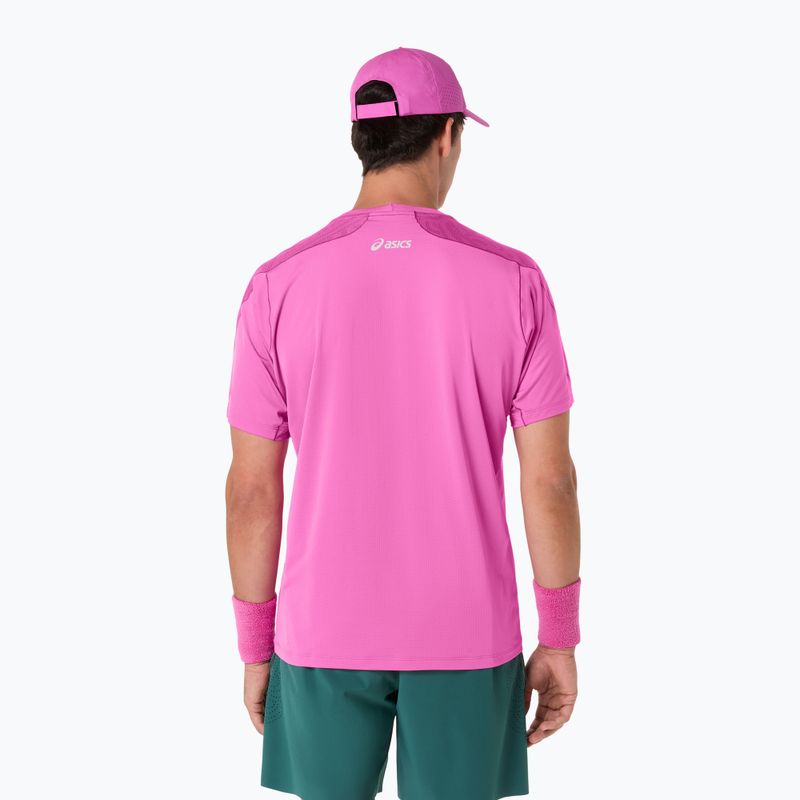 Pánské tenisové tričko ASICS Match Jacquard digital sakura 3