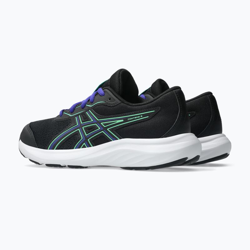 Dětské běžecké boty ASICS Contend 9 GS black/vital green 11