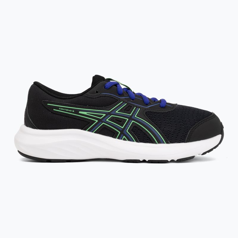 Dětské běžecké boty ASICS Contend 9 GS black/vital green 2