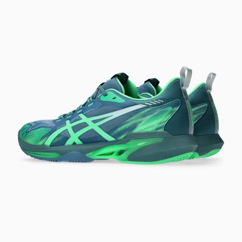 Pánské padelové boty Asics Sonicmash FF saba blue/vital green 4