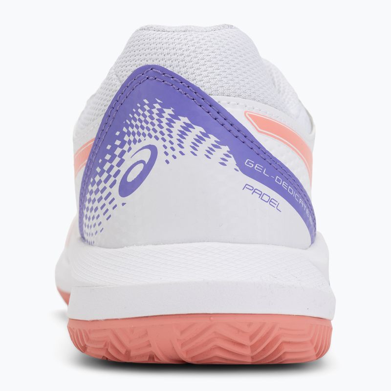 Dámské padelové boty ASICS Gel-Dedicate 8 Padel W white/guava 6