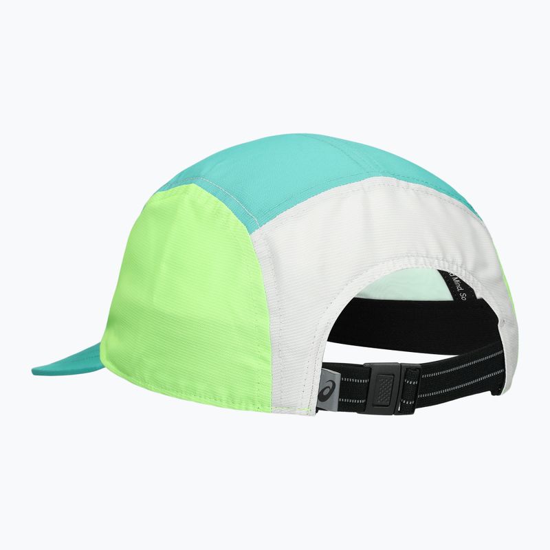Kšiltovka ASICS Performance Running 5 panel aurora green/cream 2