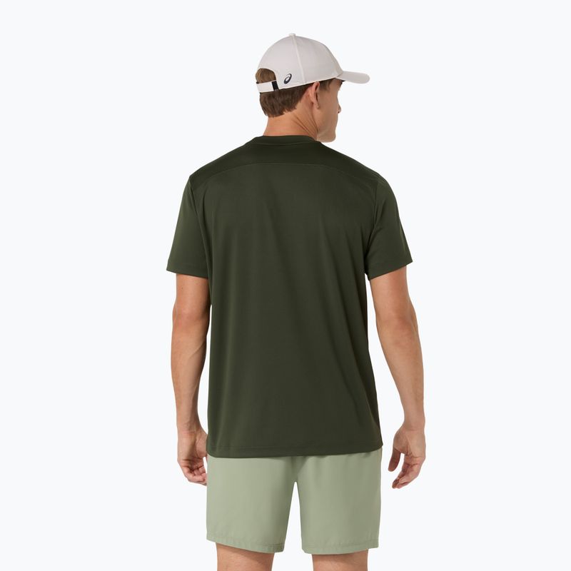 Pánské tenisové tričko ASICS Court Top vintage khaki 3