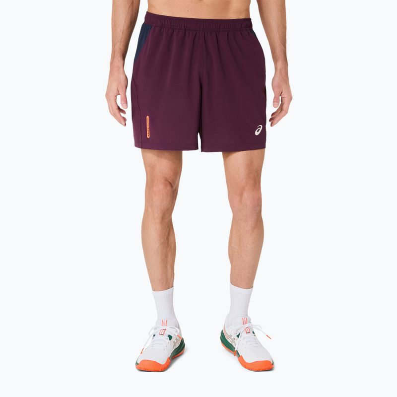 Pánské tenisové šortky ASICS Padel Court 7IN dark aubergine