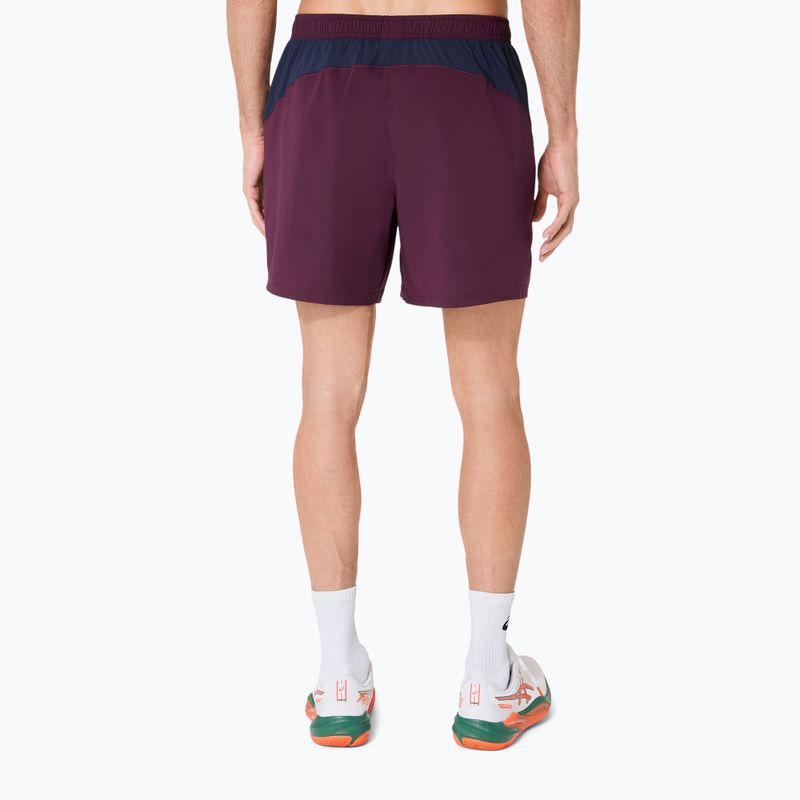 Pánské tenisové šortky ASICS Padel Court 7IN dark aubergine 3