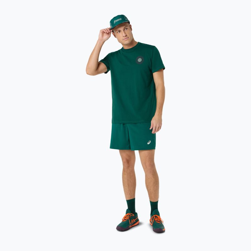 Pánské tenisové tričko ASICS Padel Court Graphic jewel green 2