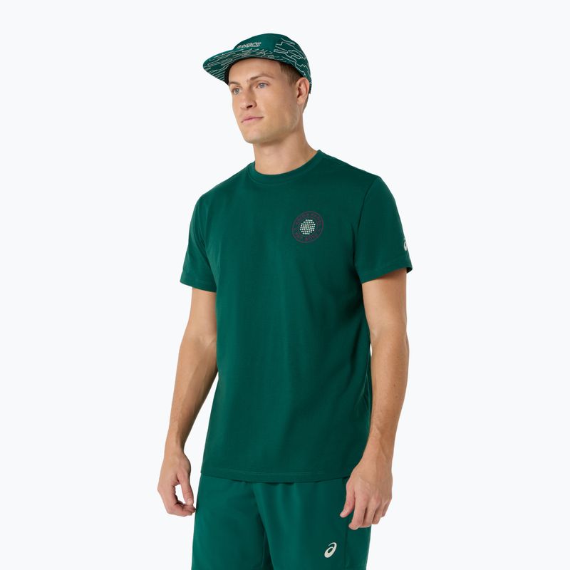 Pánské tenisové tričko ASICS Padel Court Graphic jewel green 4