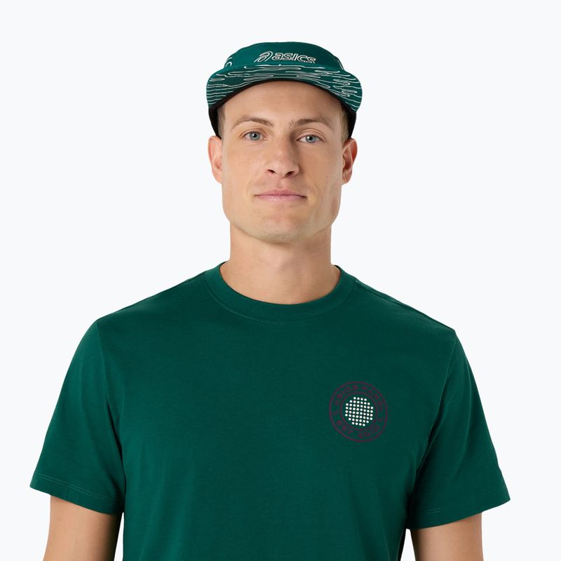 Pánské tenisové tričko ASICS Padel Court Graphic jewel green 5