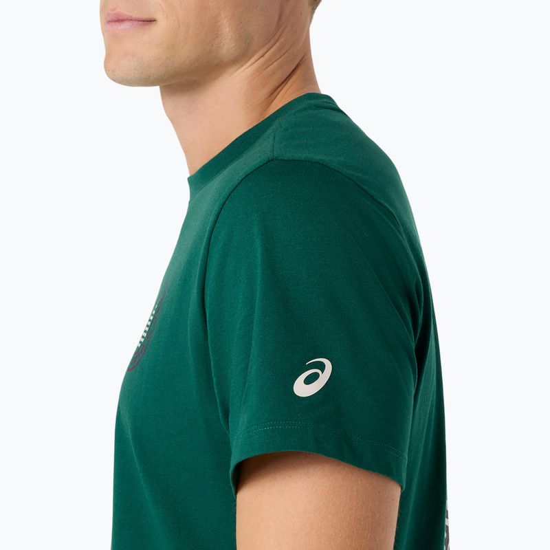 Pánské tenisové tričko ASICS Padel Court Graphic jewel green 7