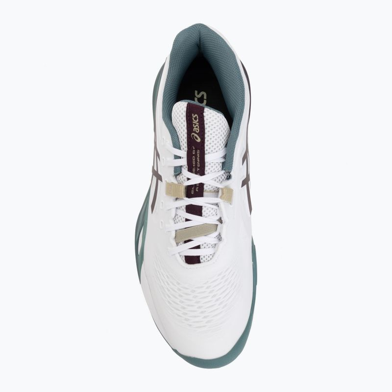 Pánské tenisové boty ASICS Gel-Resolution X Clay white/dark aubergine 5