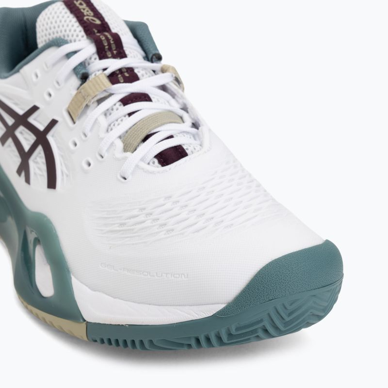 Pánské tenisové boty ASICS Gel-Resolution X Clay white/dark aubergine 7