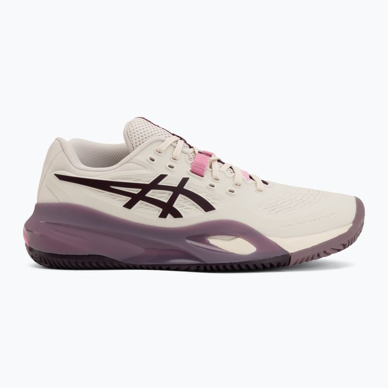 Dámské tenisové boty ASICS Gel-Resolution X Clay soft oat/dark aubergine 2