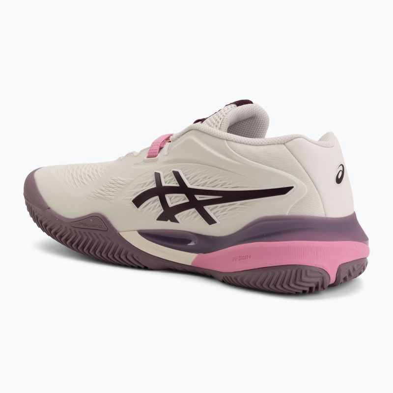 Dámské tenisové boty ASICS Gel-Resolution X Clay soft oat/dark aubergine 3