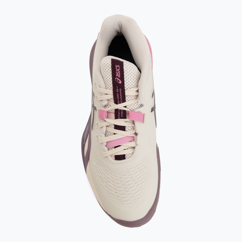 Dámské tenisové boty ASICS Gel-Resolution X Clay soft oat/dark aubergine 5